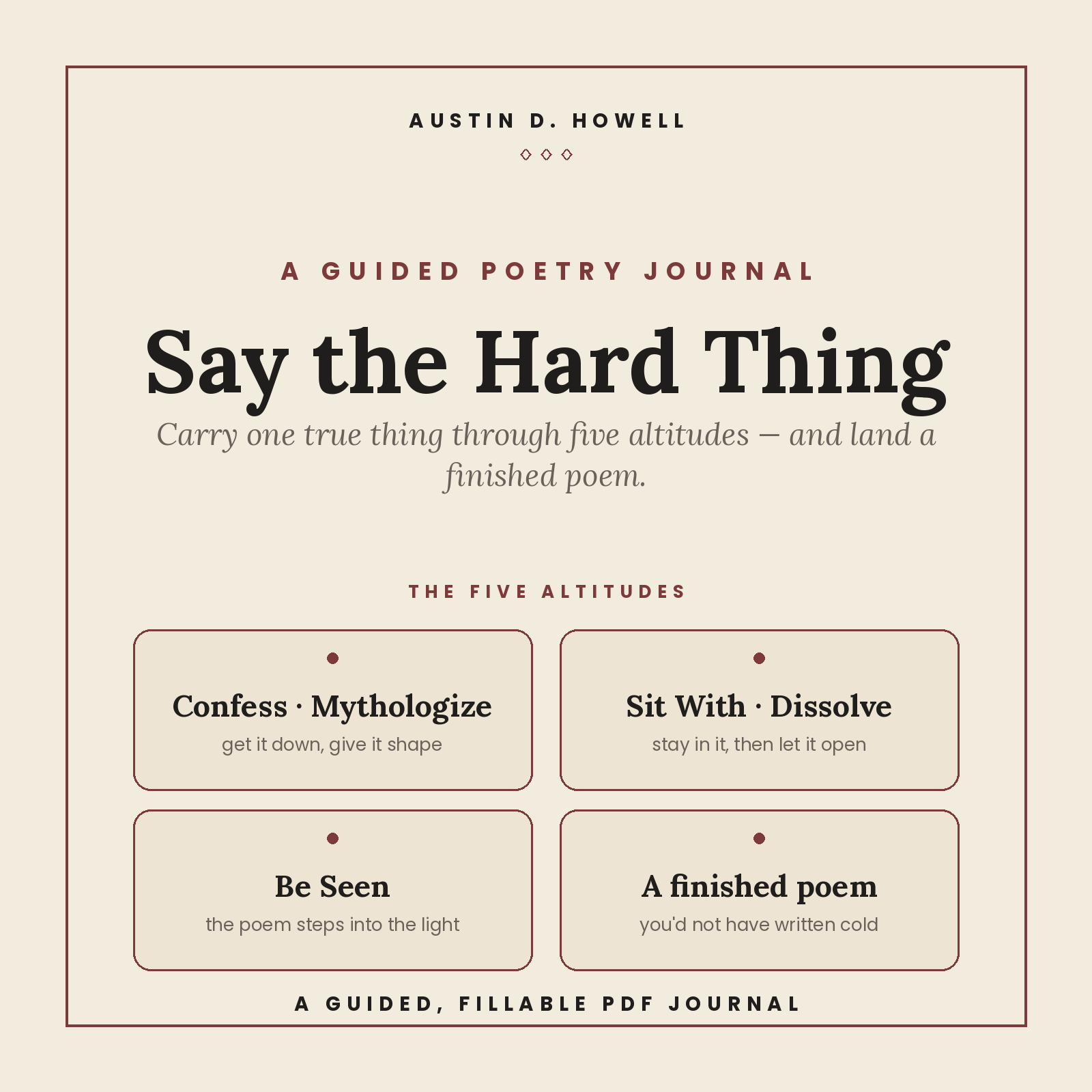 Say the Hard Thing cover
