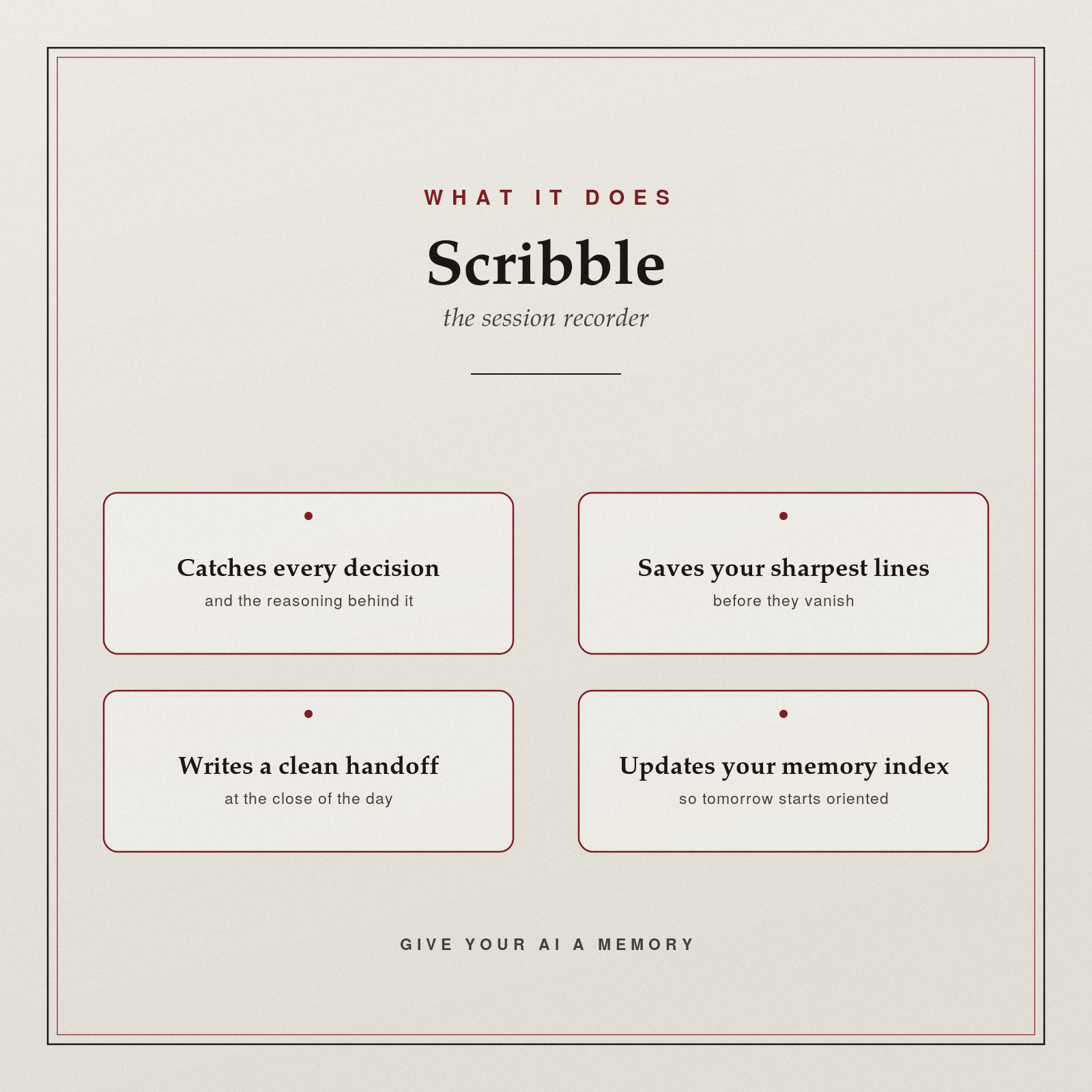 Scribble — Session Recorder (Claude Agent Skill)