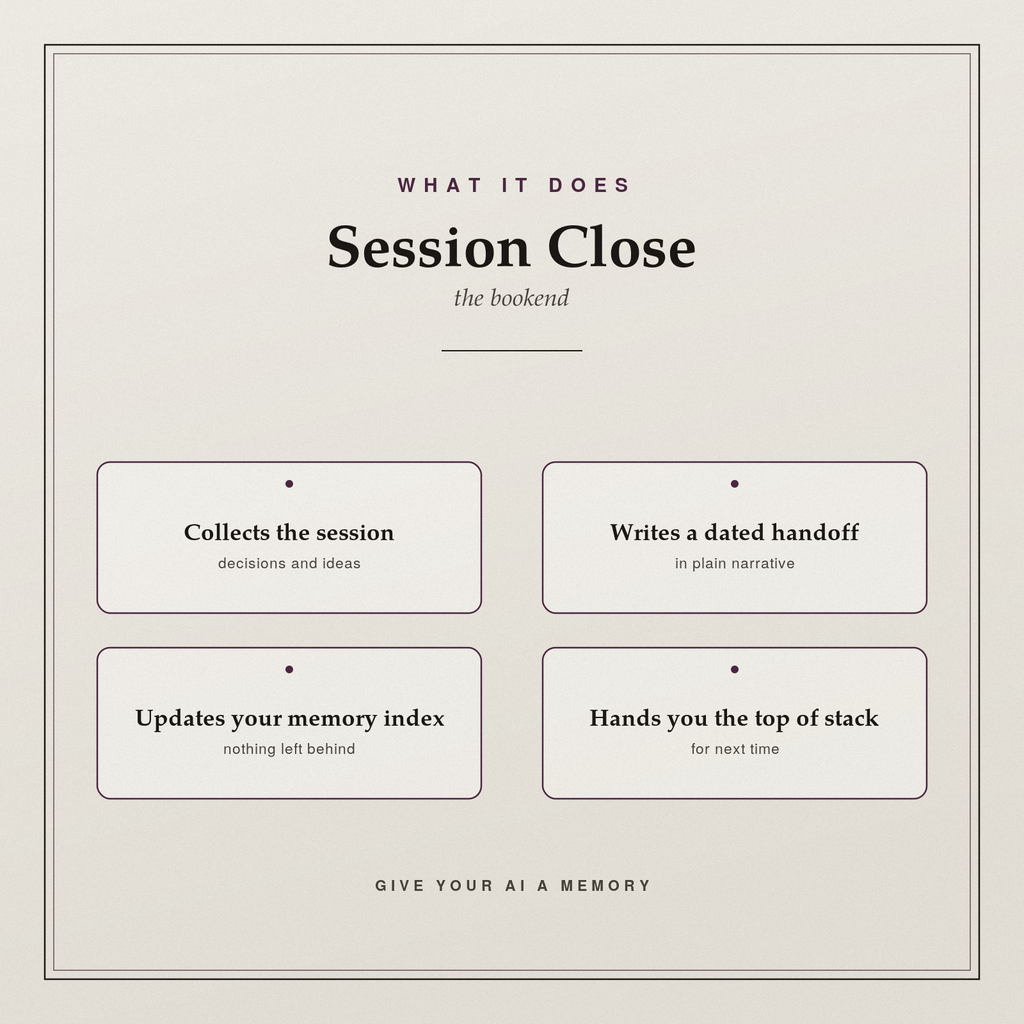 Session Close — The Session Bookend (Claude Agent Skill)
